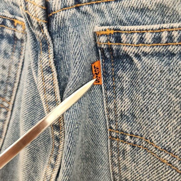 Vtg Levis 921 Orange Tab Mom Jeans  Slim Fit Tapered Leg 15921 Womens 10 Reg - Picture 6 of 13